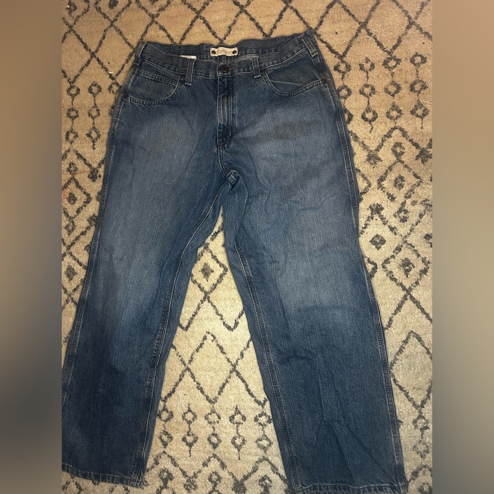 Carhartt Men's Dark Blue Relaxed Jeans